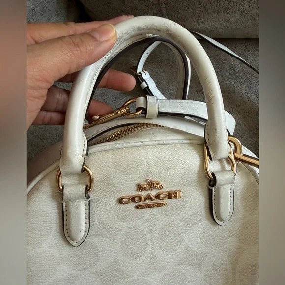 Coach Sydney Satchel in Signature Canvas - Picture 6 of 11